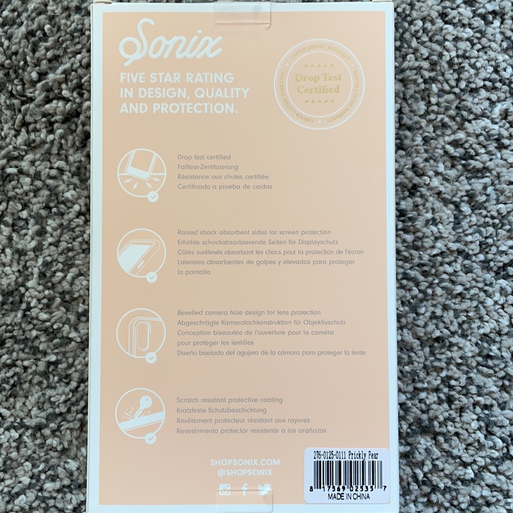 iPhone X/Xs Prickly Pear w/ Pop socket Case - Picture 5 of 5